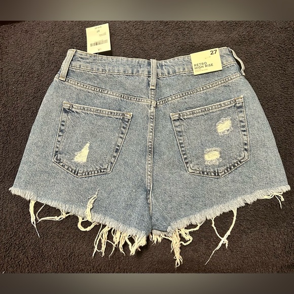 Forever 21 Retro High Rise Distressed Denim Shorts - Picture 7 of 11